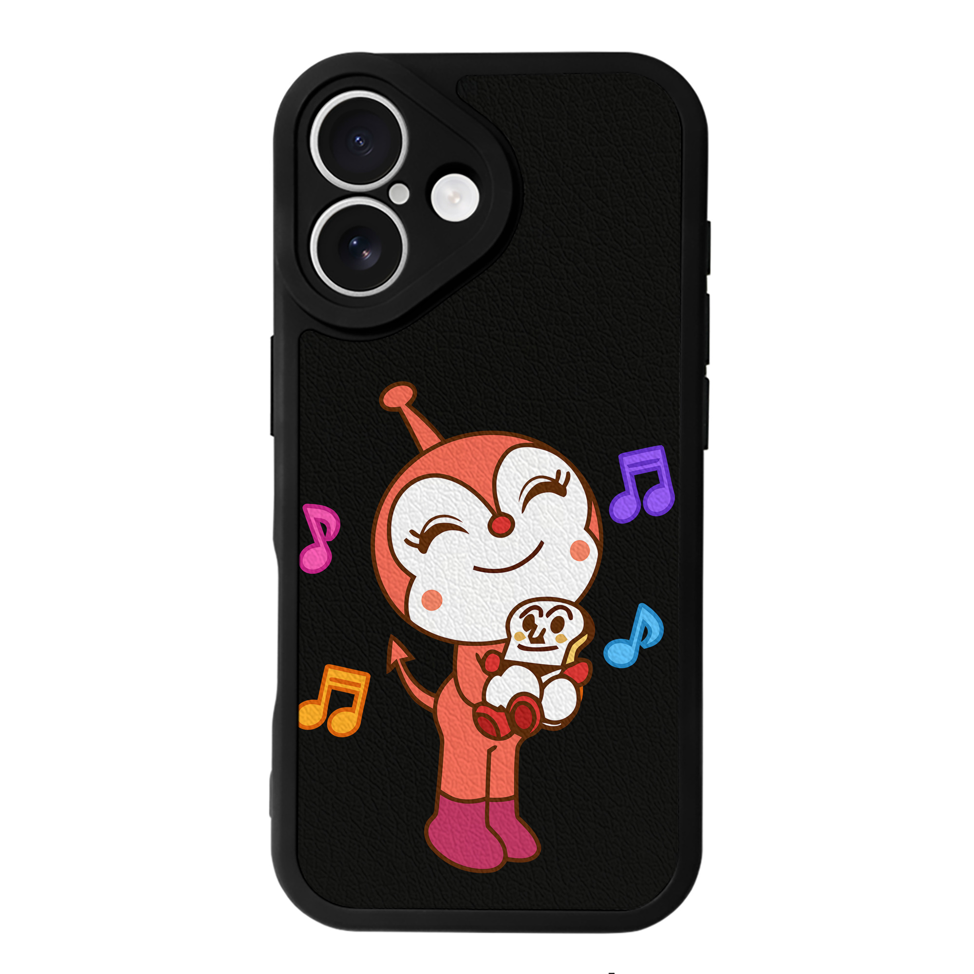 （画像用） アンパンマン Anpanman 【iPhone 16シリーズ対応】シリコンスマホケース（レザー調） 材質：シリコン